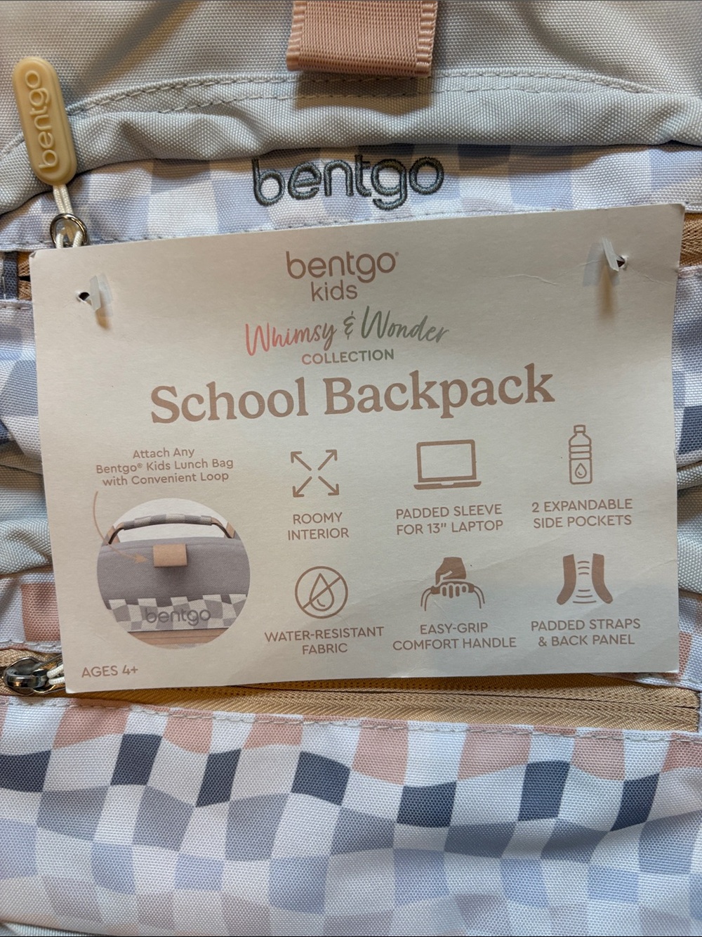Bentgo Kids Whimsey and Wonder Backpack - Works w/ Lunch Box - NEW - Picture 2 of 9